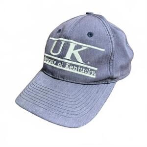Vintage Faded Kentucky Wildcats Snapback Hat College The Game Bar Line Blue Cap